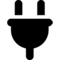 Electrical Plug Icon for Connecting with Tools