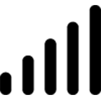 Full Bars Signal Strength Icon for Growth